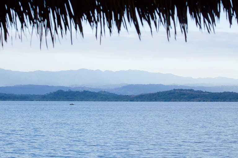 The view from Sol Bungalows overwater bungalows in Bocas del Toro, Panama.