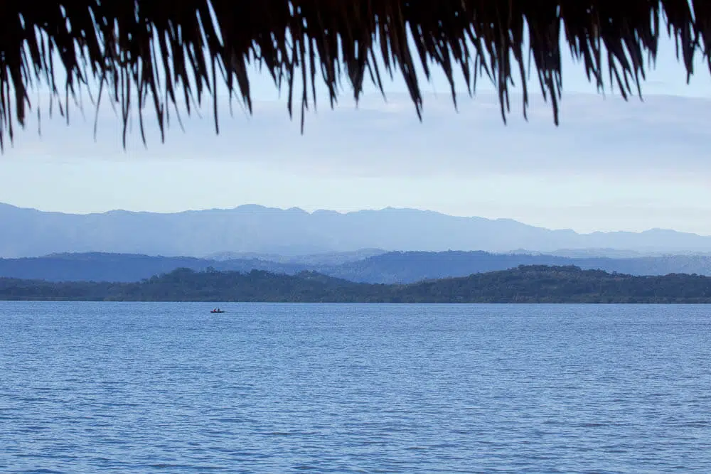 The view from an overwater bungalow in Bocas del Toro