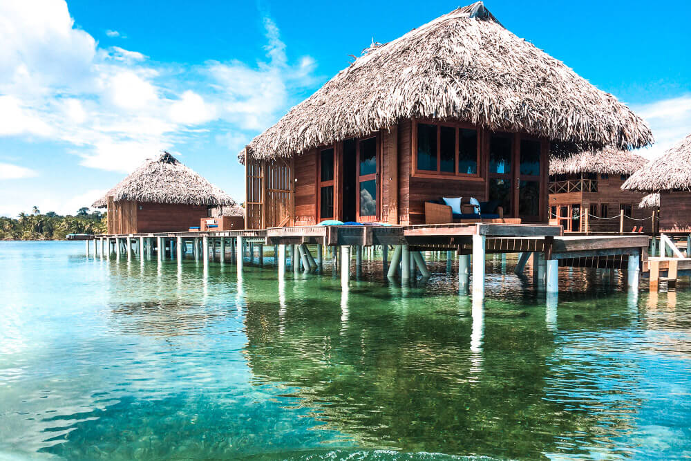 azul paradise has over the water bungalows near costa rica