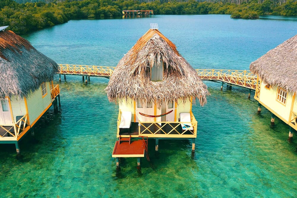punta caracol offers overwater bungalows near costa rica