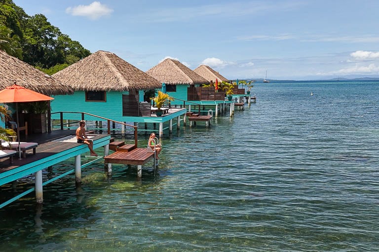 Sol Bungalows with Britt and Mitch travel influencers in bocas del toro panama