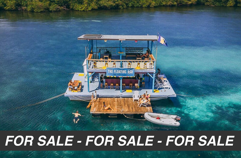 The floating bar is for sale