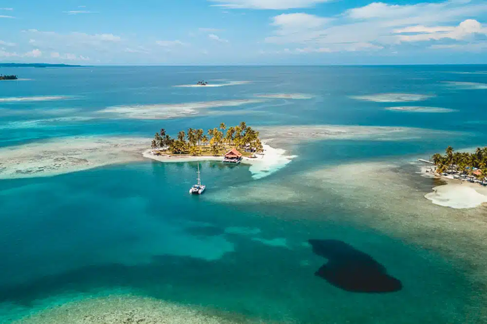 san blas islands by drone