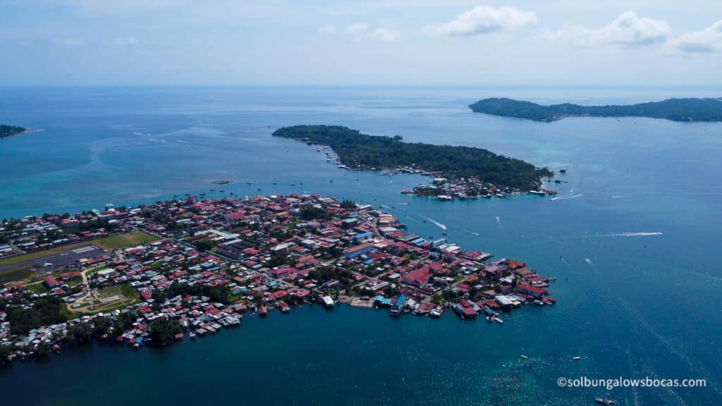 Bocas del Toro Islands from the Drone