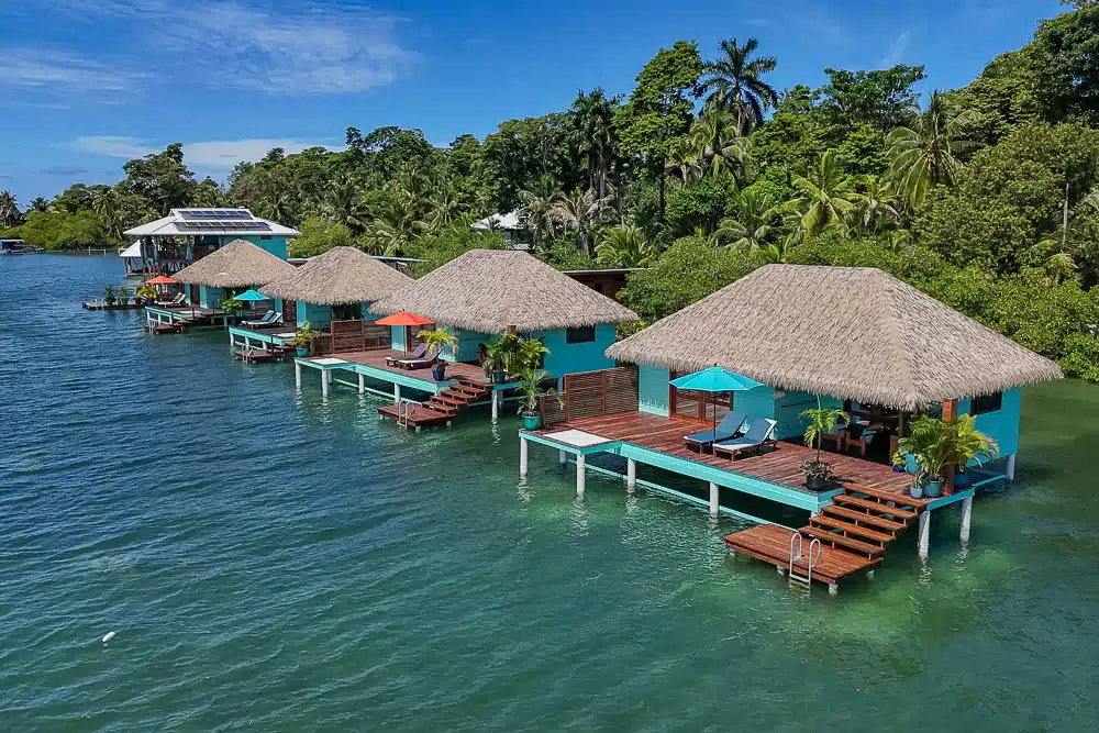 overwater bungalows in bocas del toro