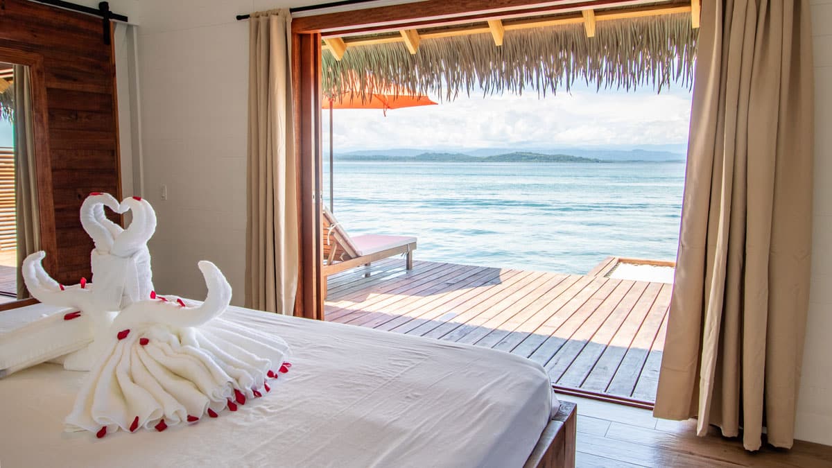View of the Ocean from an Overwater Bungalow